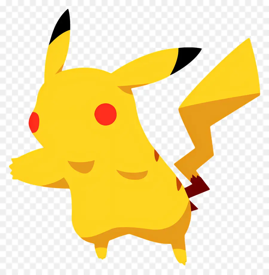 Pikachu，Pikachu Minimalista PNG