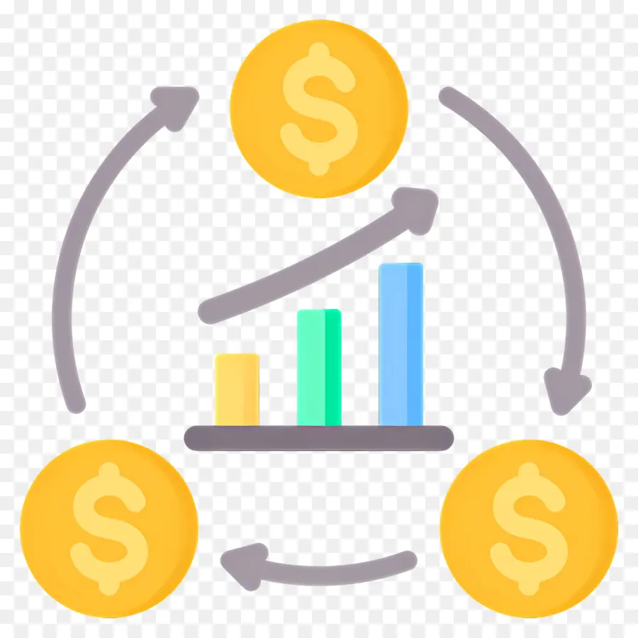 Fluxo De Investimento，Crescimento Financeiro PNG