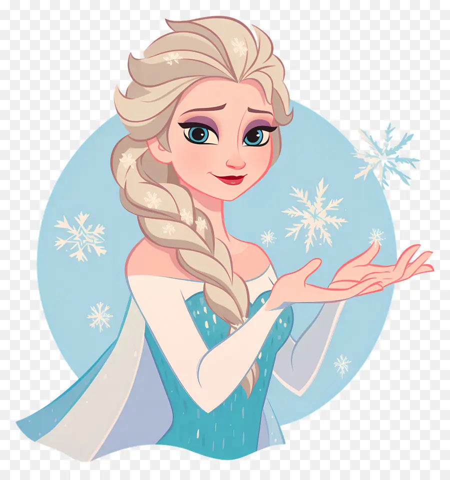 Princesa Elsa Congelada，Rainha Do Gelo Azul PNG