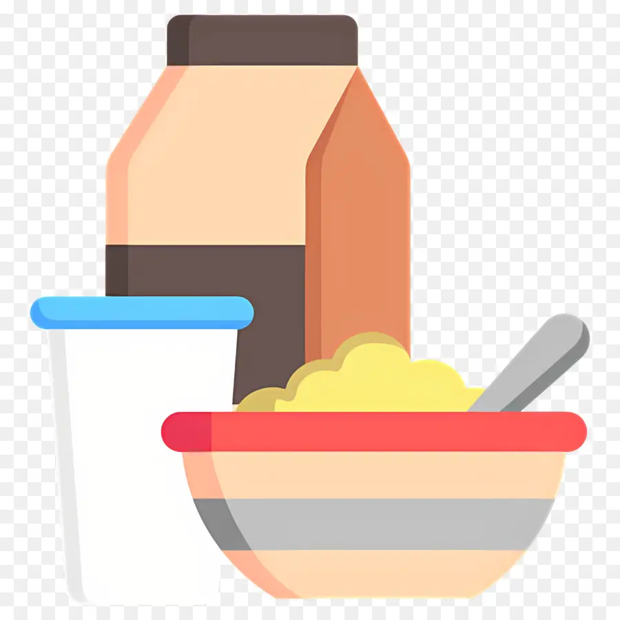 Aveia，Cereal Com Leite PNG