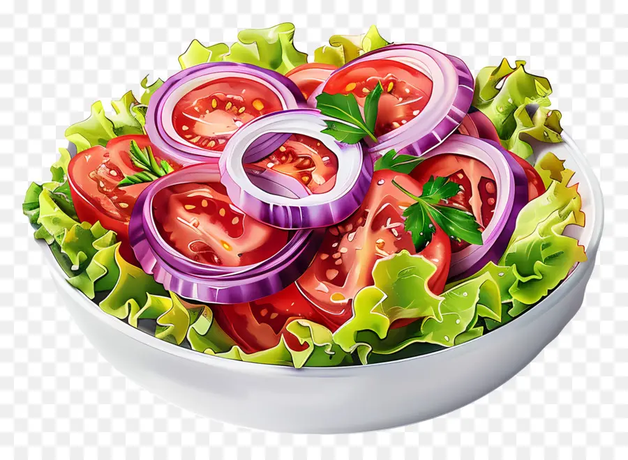 Salada De Desenho Animado，Salada De Cebola PNG