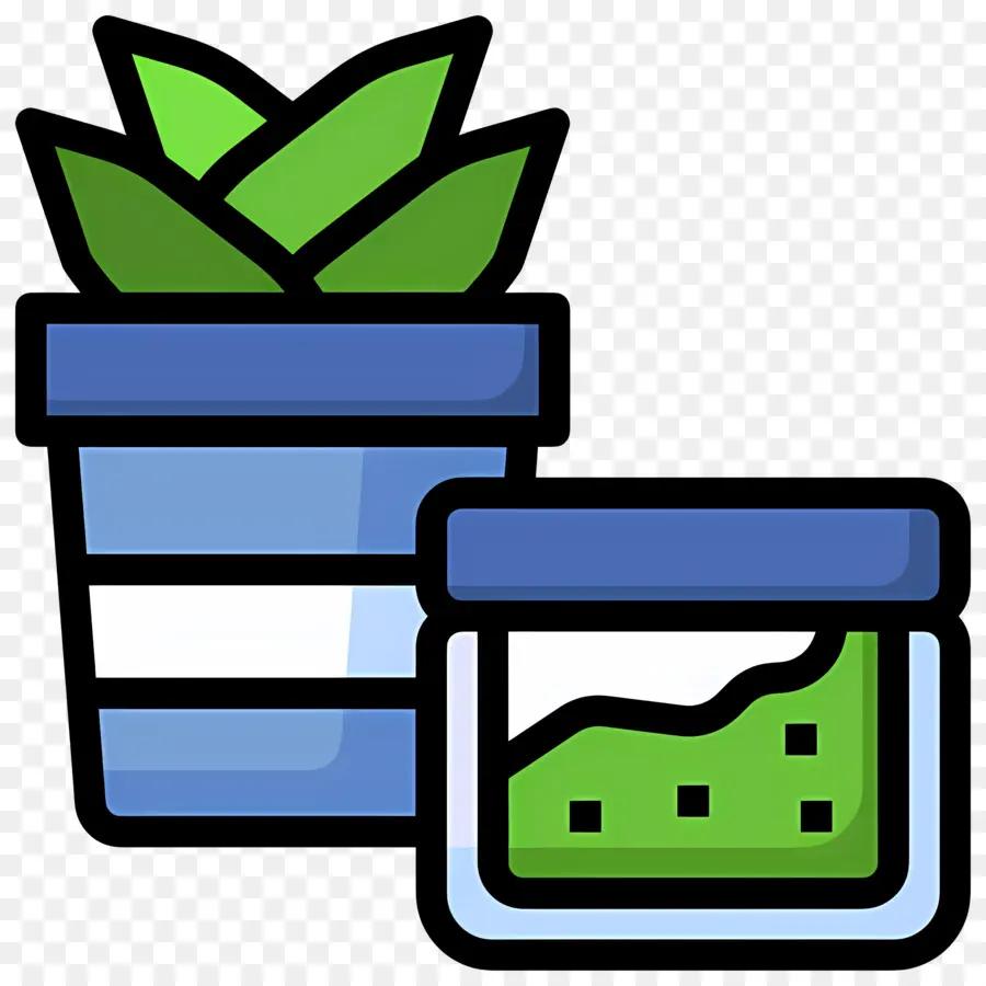 Aloe Vera，Vaso De Planta E Gel PNG