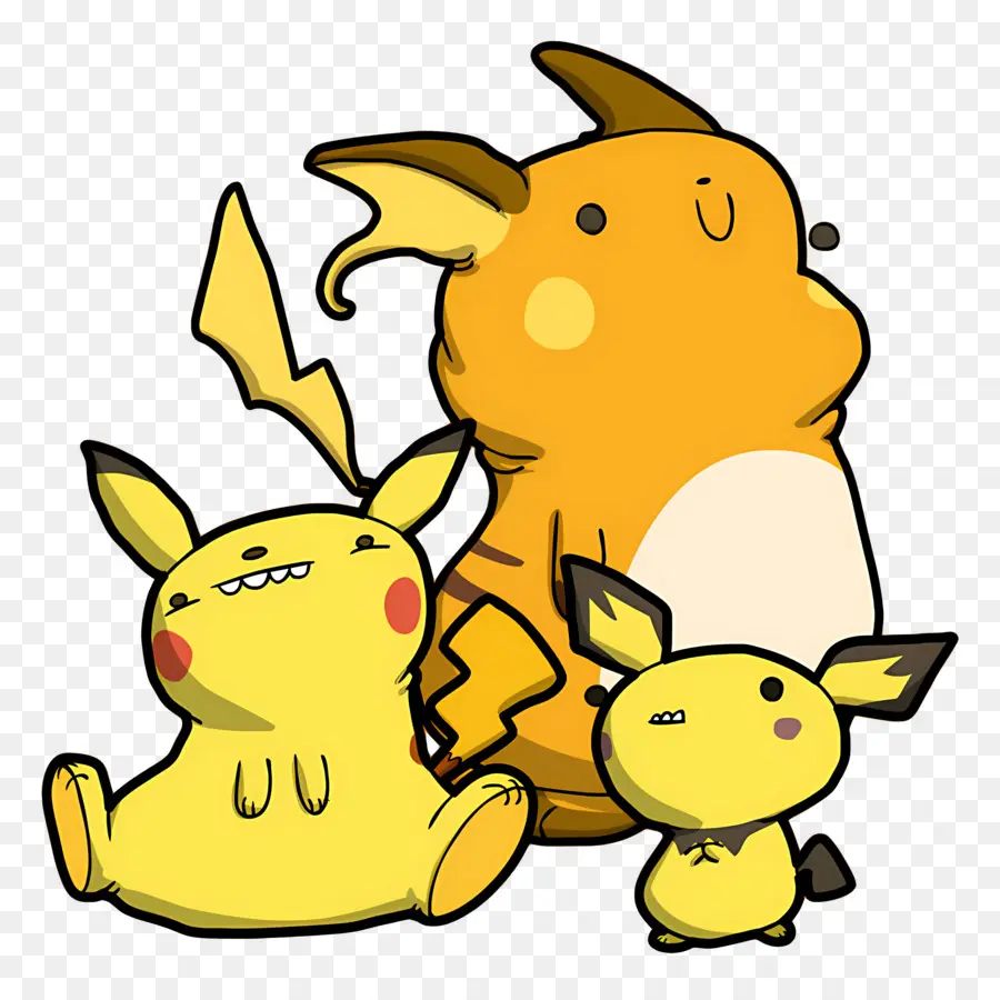 Pikachu，Criaturas Elétricas PNG