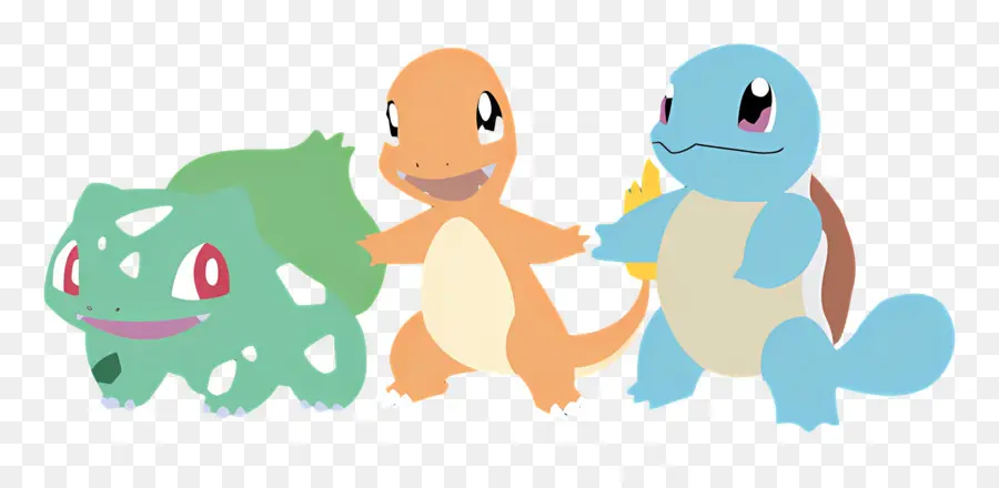 Squirtle，Bulbasaur Charmander Squirtle PNG