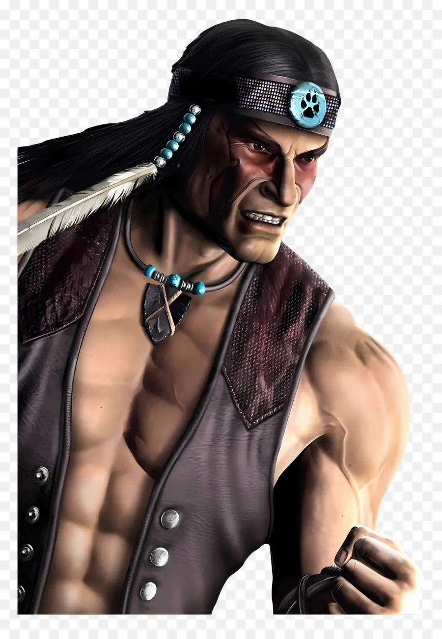 Mortal Kombat，Guerreiro Com Bandana PNG