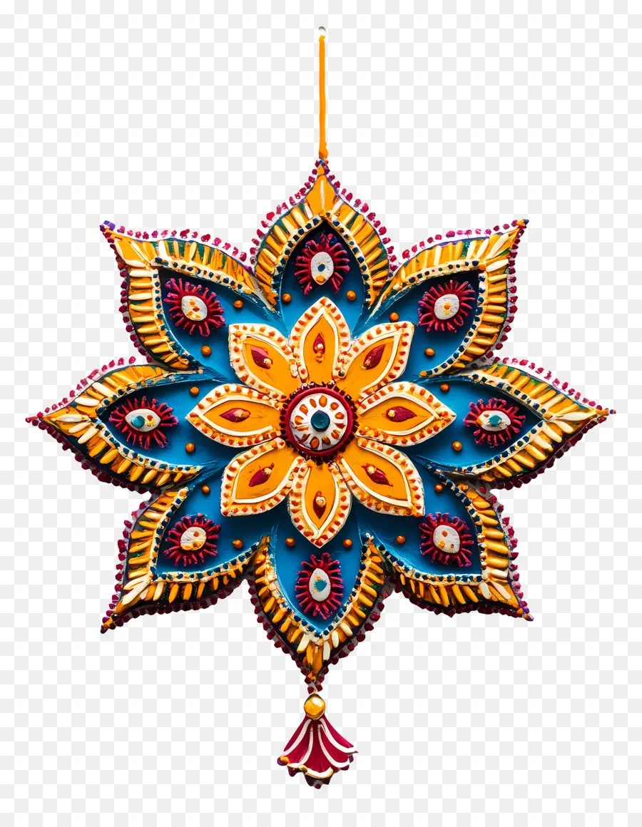 Toran，Ornamento De Estrela Colorido PNG