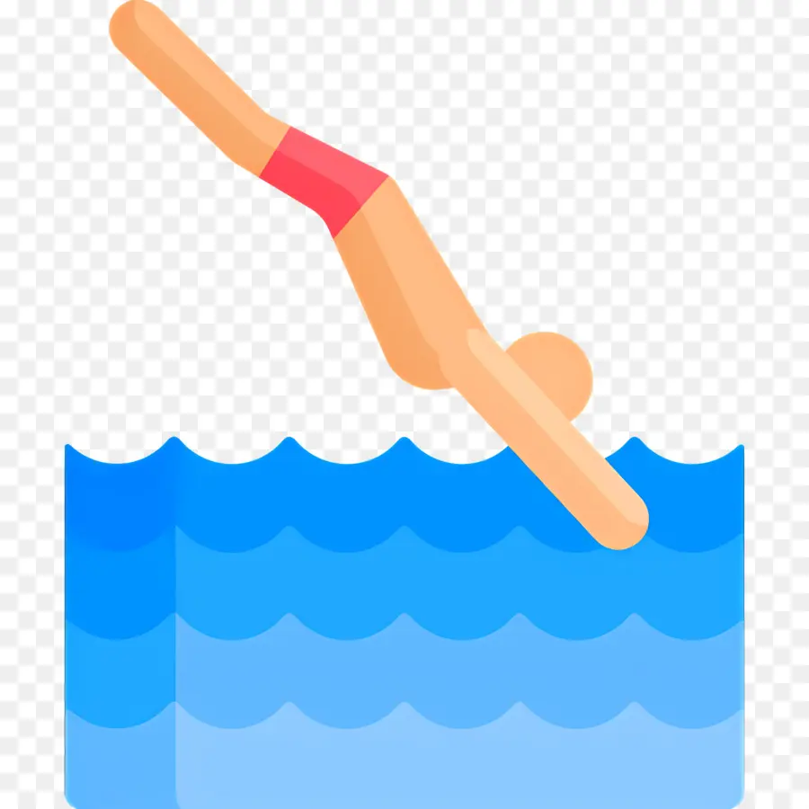 Piscina，Ilustração De Mergulho PNG