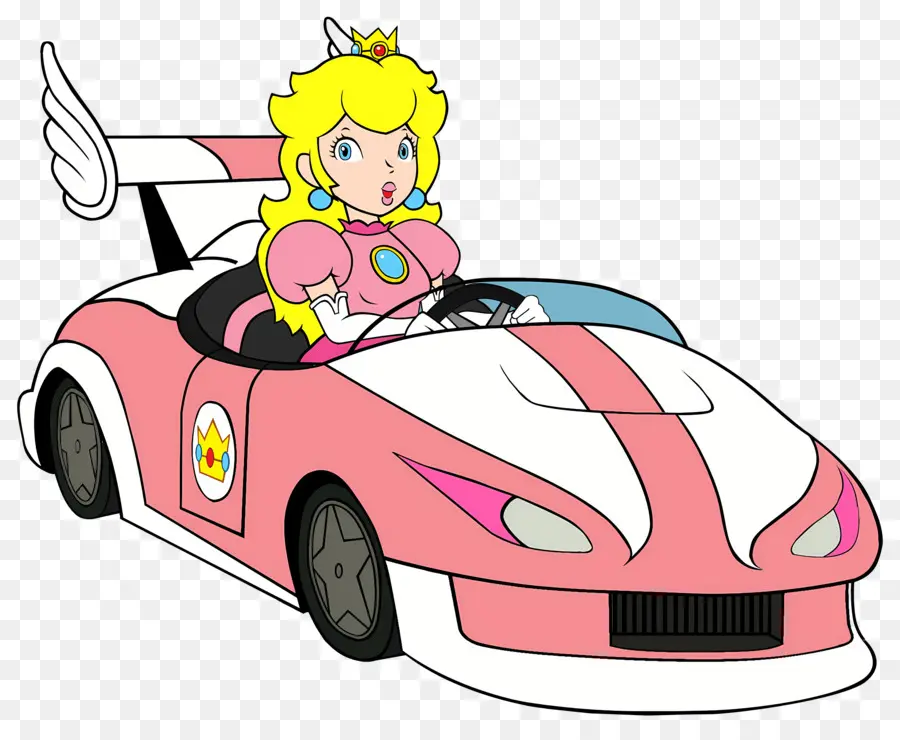 Princesa Pêssego，Princesa No Carro PNG