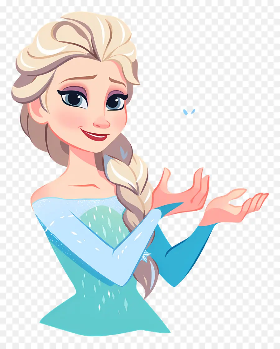 Princesa Elsa Congelada，Rainha Do Gelo Azul PNG