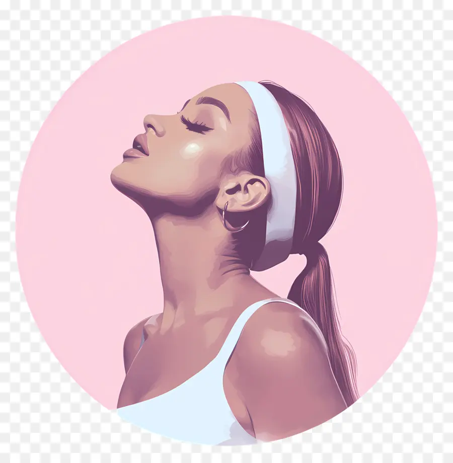 Ariana Grande，Ilustração De Perfil PNG