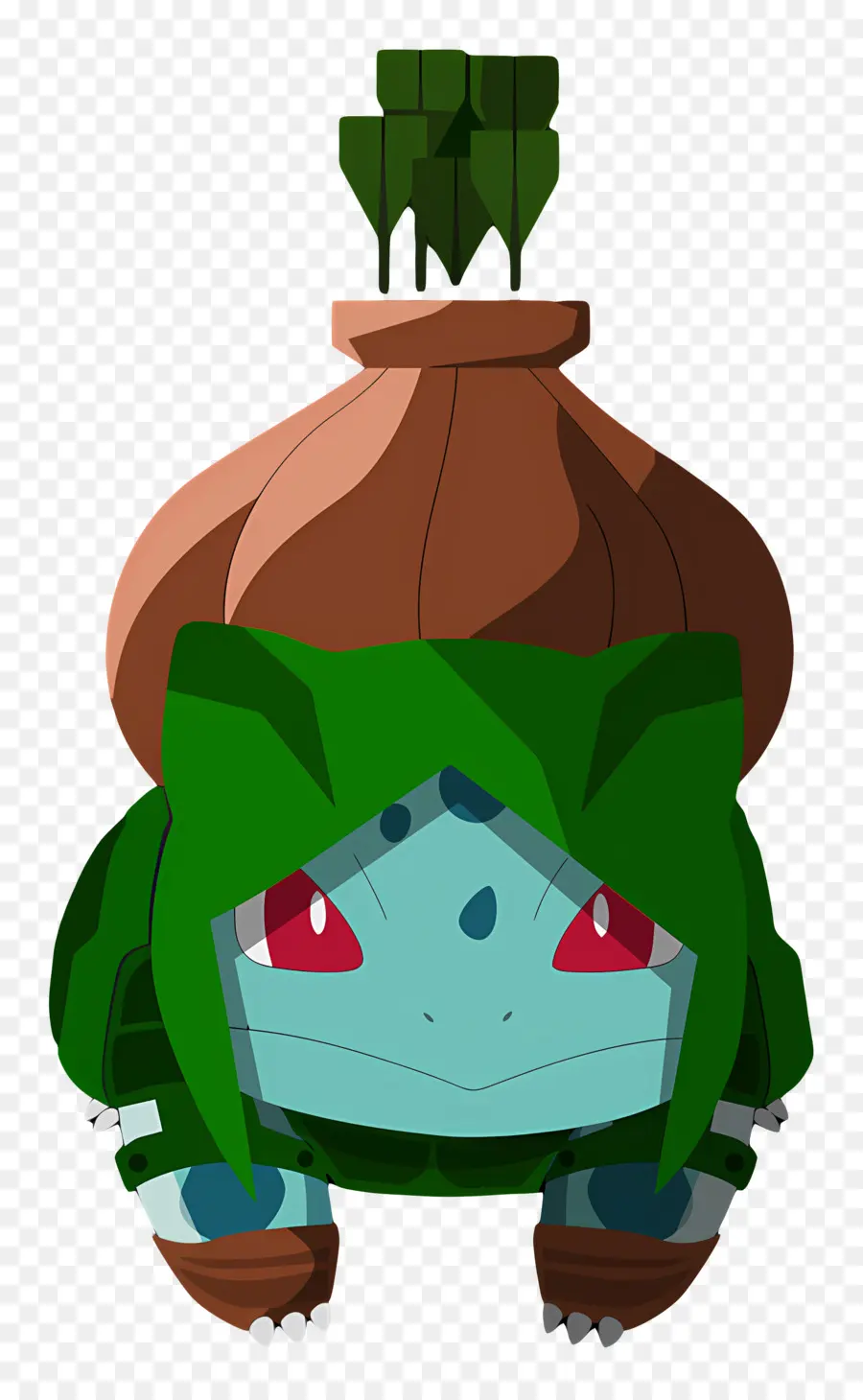 Bulbasauro，Criatura De Desenho Animado Com Planta PNG