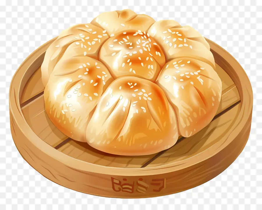 Pão Cozido No Vapor，Pãezinhos PNG