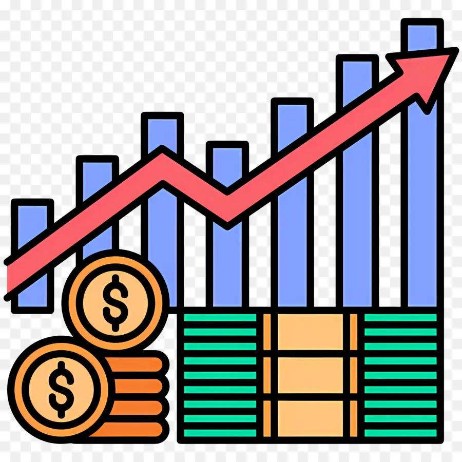 Mercado De Ações，Crescimento Financeiro PNG