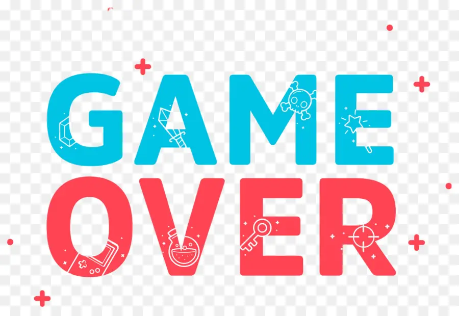 Game Over，Jogo Sobre Texto PNG