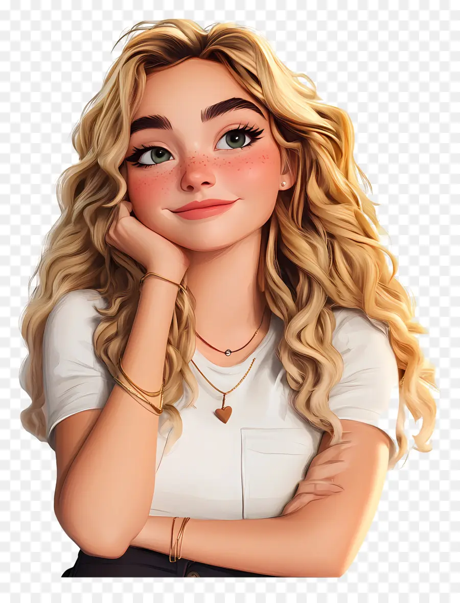 Sabrina Carpinteiro，Garota De Desenho Animado Com Brincos PNG