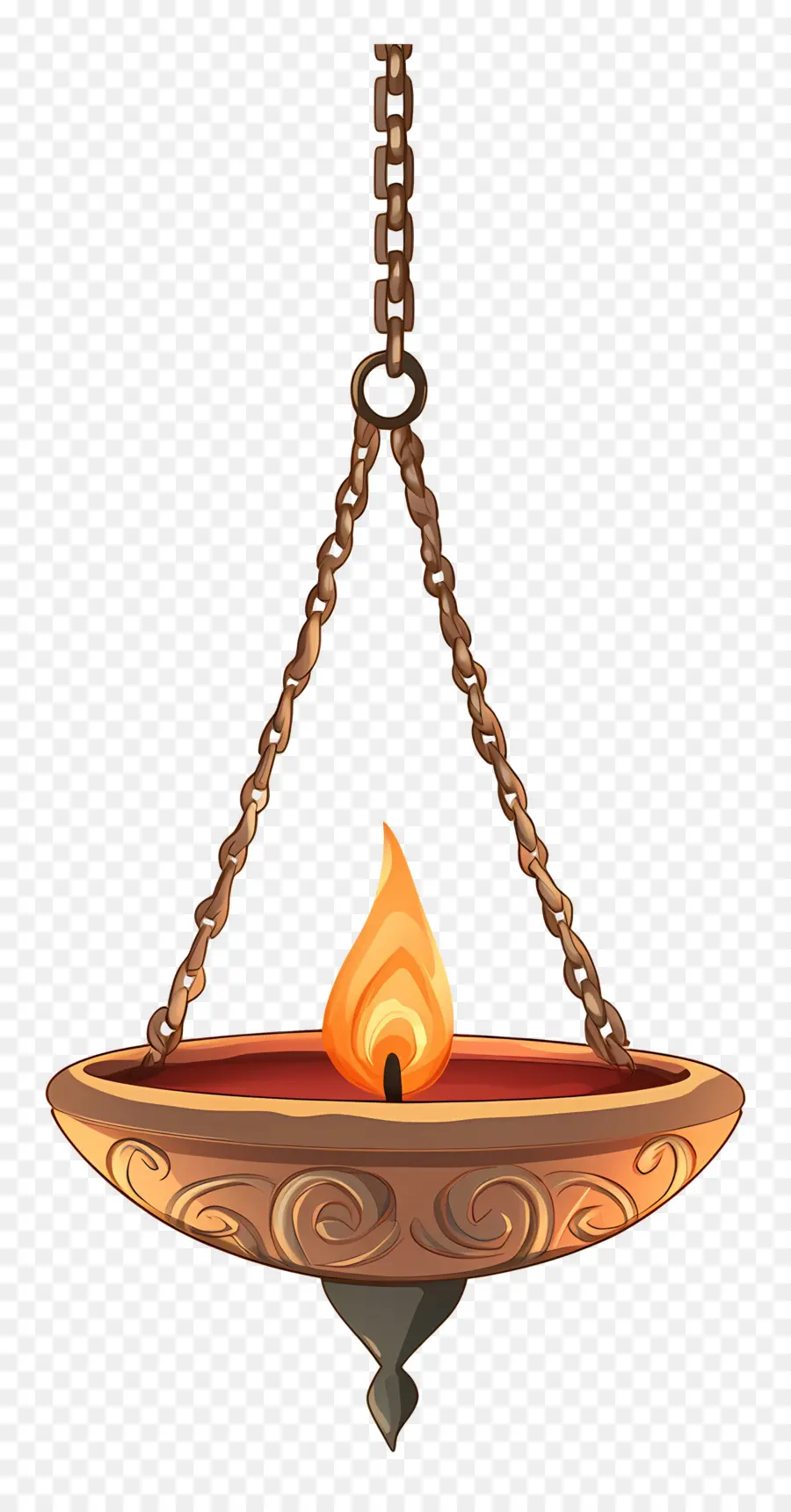 Pendurado Diya，Lâmpada De óleo Decorativa PNG