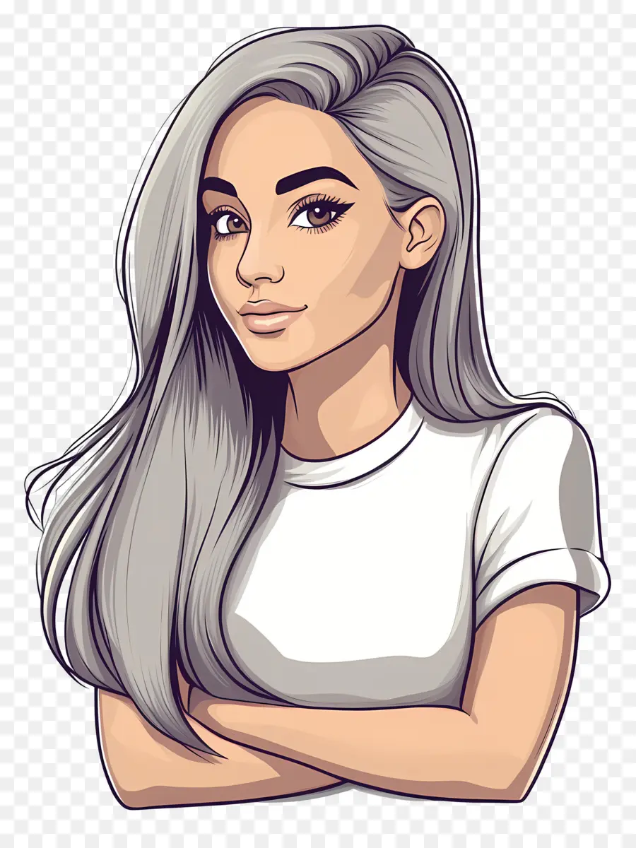 Ariana Grande，Mulher De Desenho Animado PNG