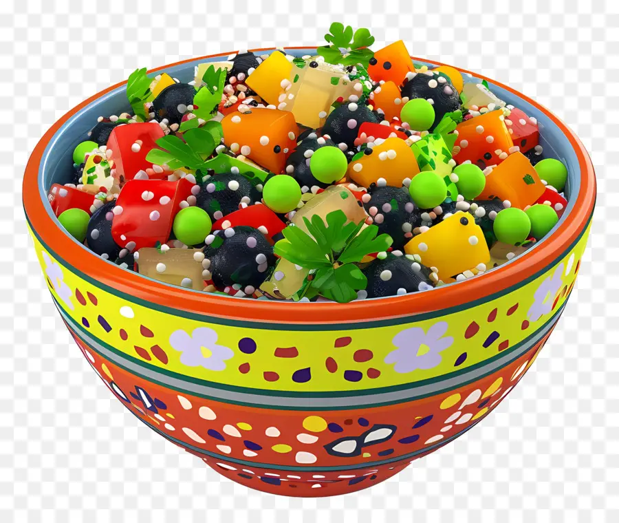 Salada De Quinua，Saladeira Colorida PNG