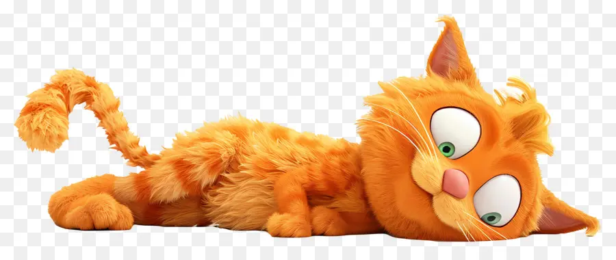 Garfield，Gato Laranja Dormindo PNG