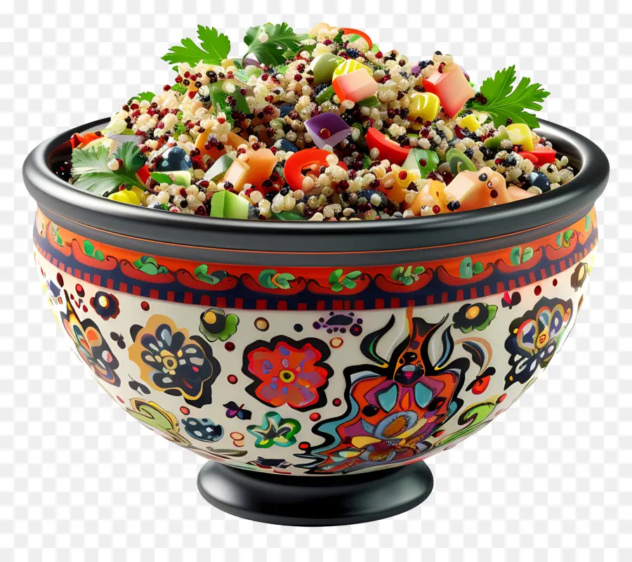 Salada De Quinua，Salada Colorida PNG