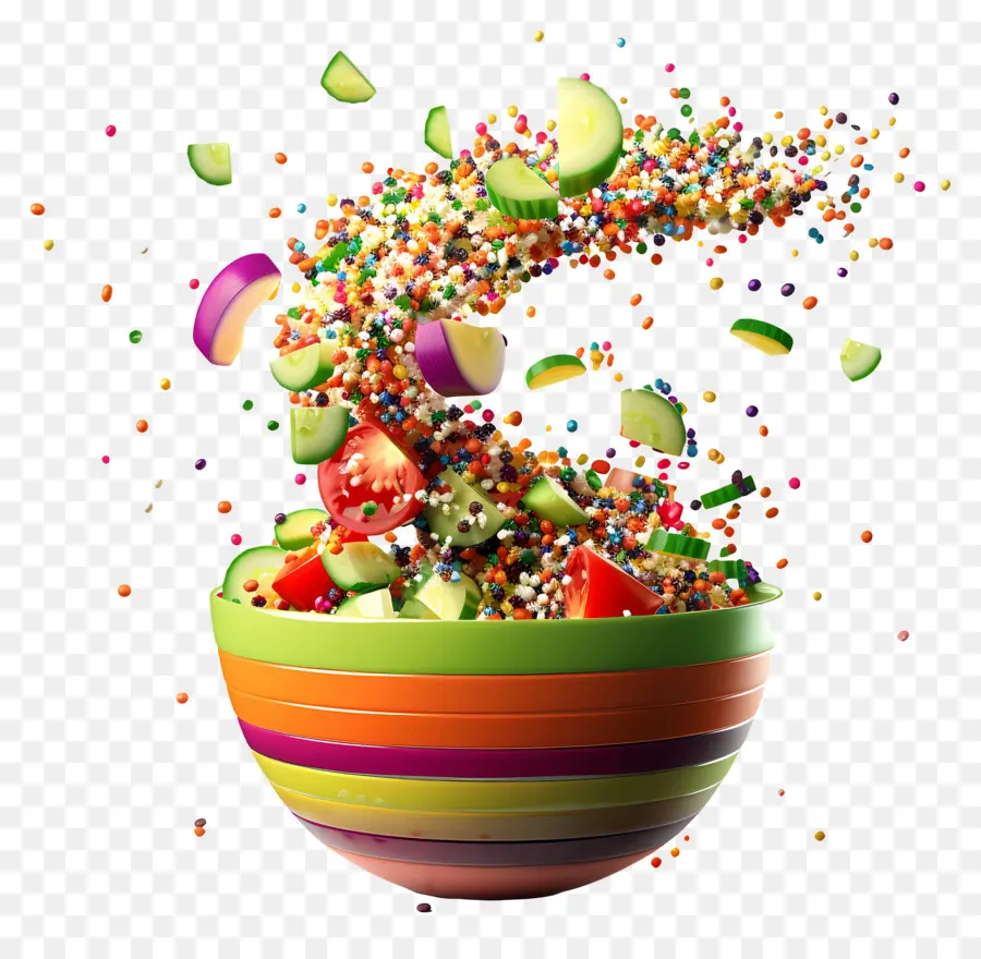 Salada De Quinua，Salada Colorida PNG