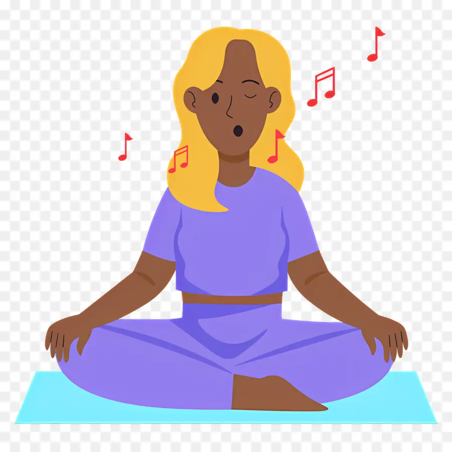 Meditação，Pessoa Cantando E Meditando PNG