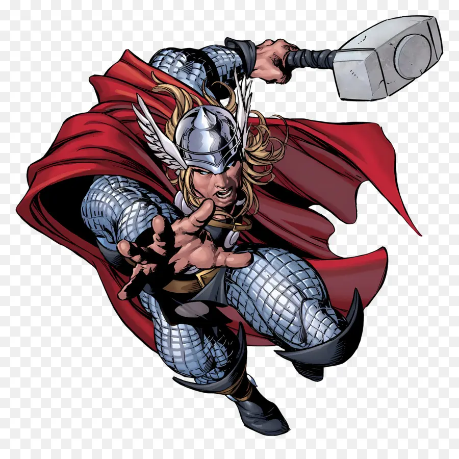 Thor，Super Herói Com Martelo PNG