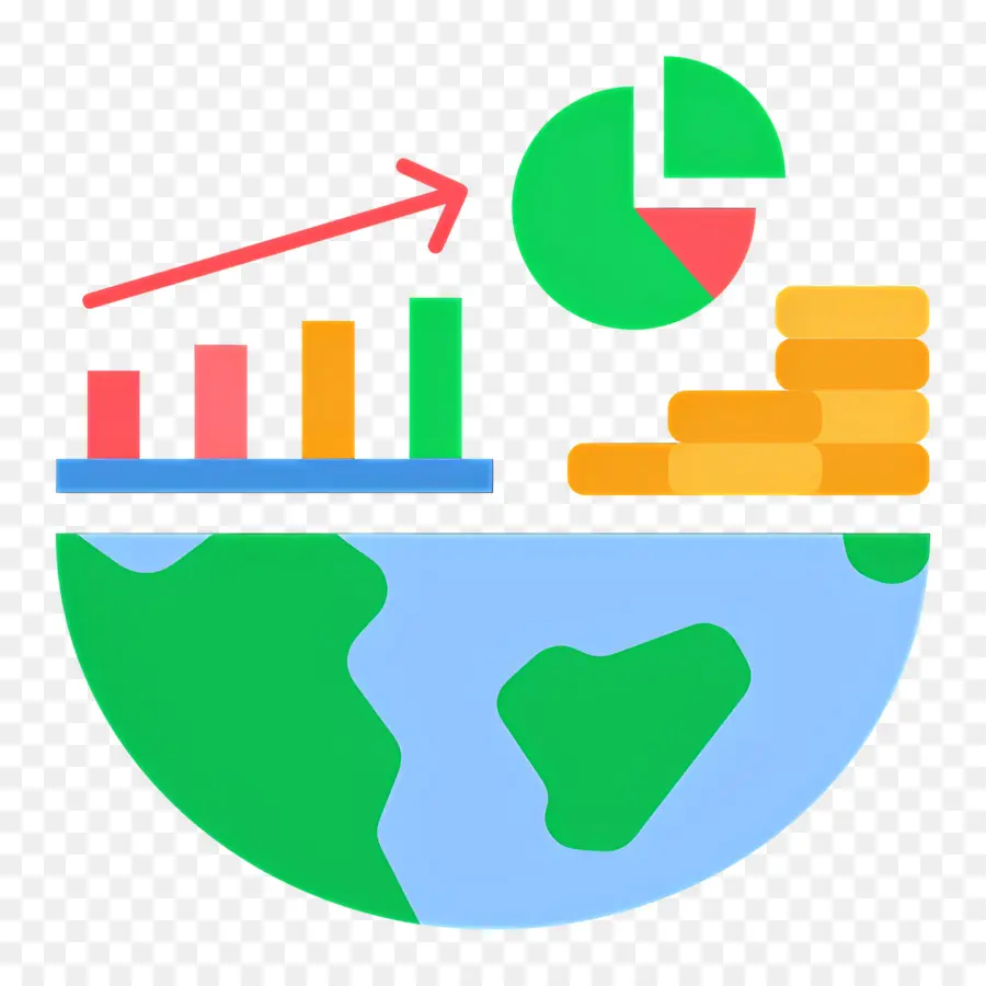 Mercado De Ações，Ilustração Da Economia Global PNG