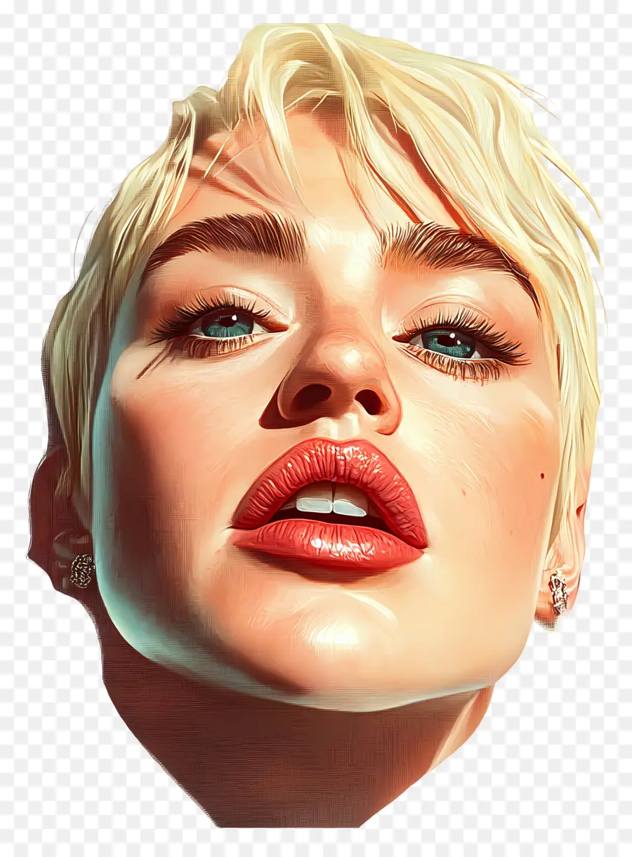 Miley Cyrus，Retrato De Mulher Realista PNG