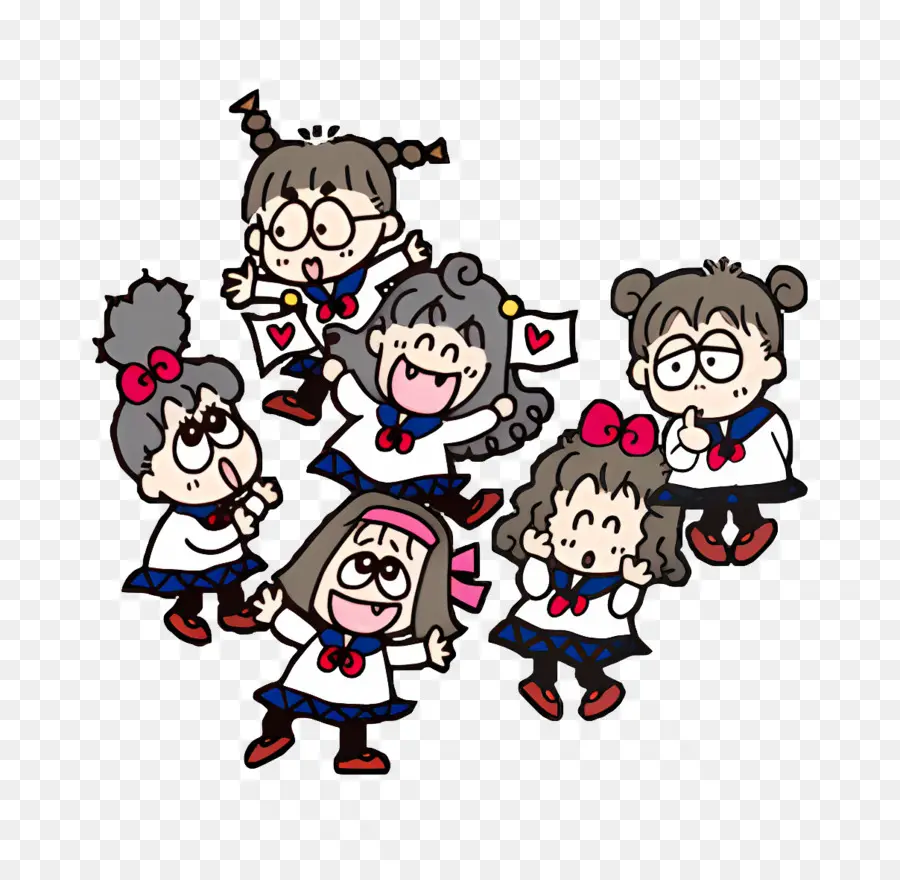 Rururugakuen，Personagens De Desenhos Animados PNG