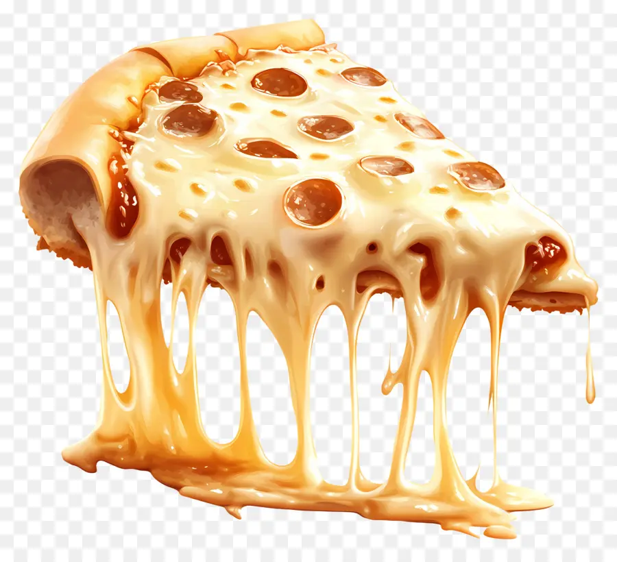 Puxar Queijo，Fatia De Pizza Com Queijo PNG