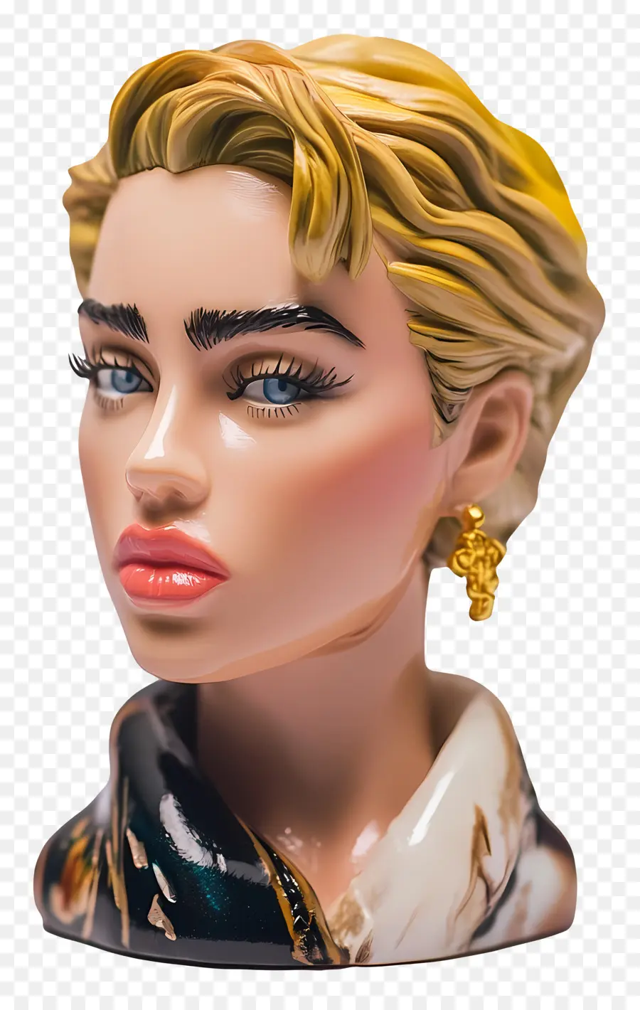 Miley Cyrus，Busto Estilizado PNG