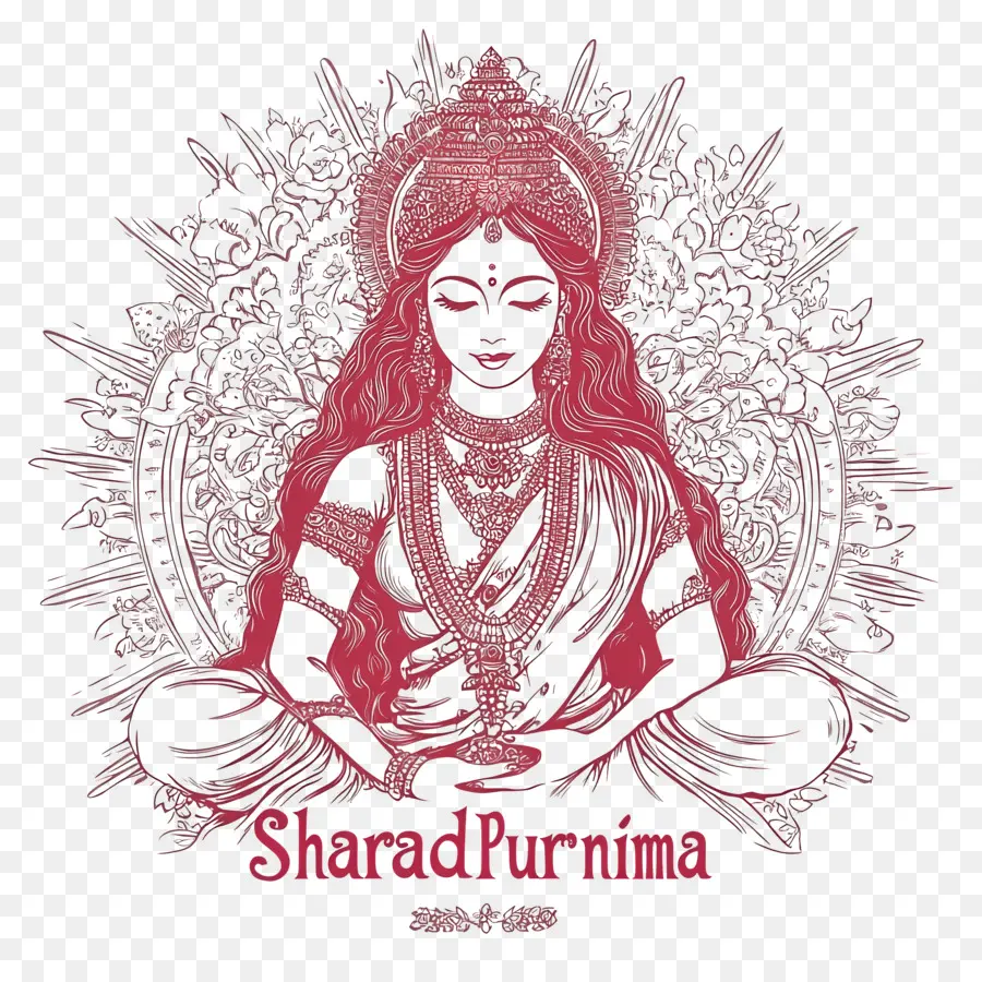 Sharad Purnima，Ilustração De Sharad Purnima PNG