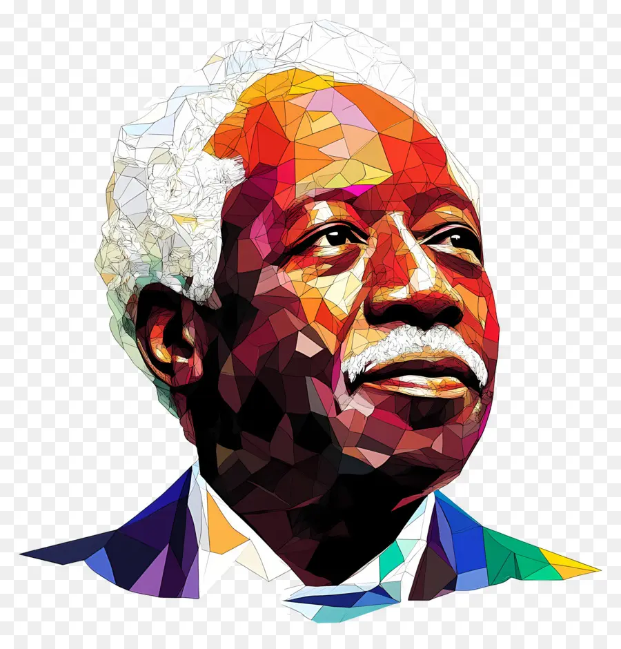 Júlio Nyerere，Homem Idoso Geométrico PNG