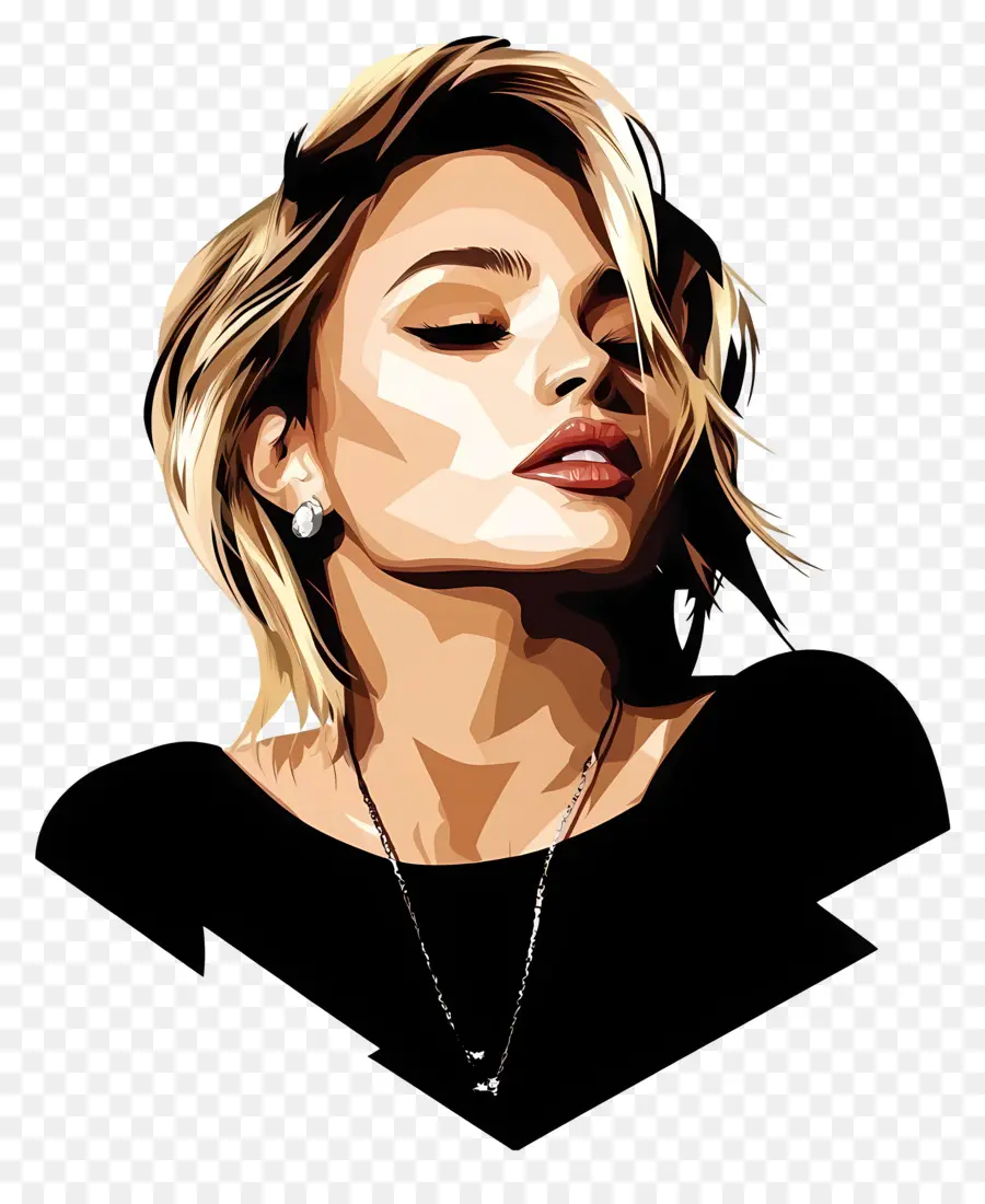 Miley Cyrus，Retrato Estilizado PNG