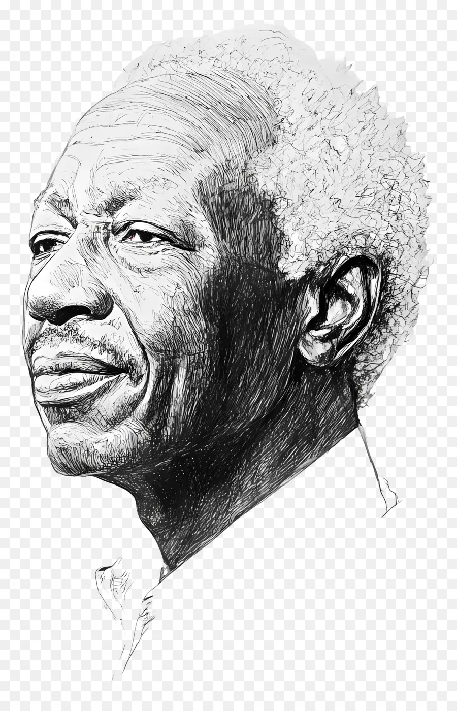 Júlio Nyerere，Retrato De Homem Idoso PNG