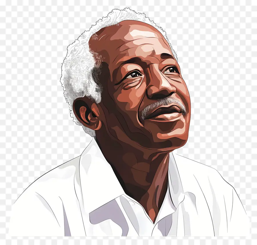 Júlio Nyerere，Ilustra O De Homem Idoso PNG