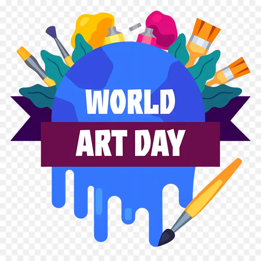 Dia Mundial Da Arte，Logotipo Do Dia Mundial Da Arte PNG