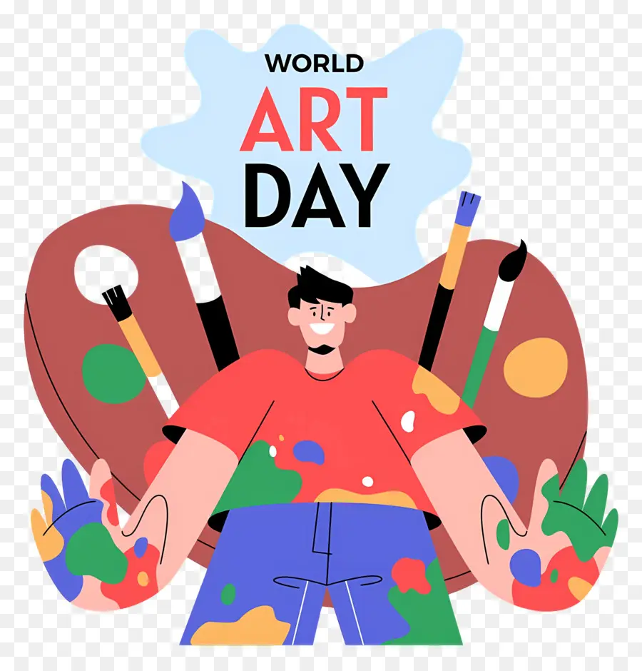 Dia Mundial Da Arte，Comemoração Do Dia Mundial Da Arte PNG