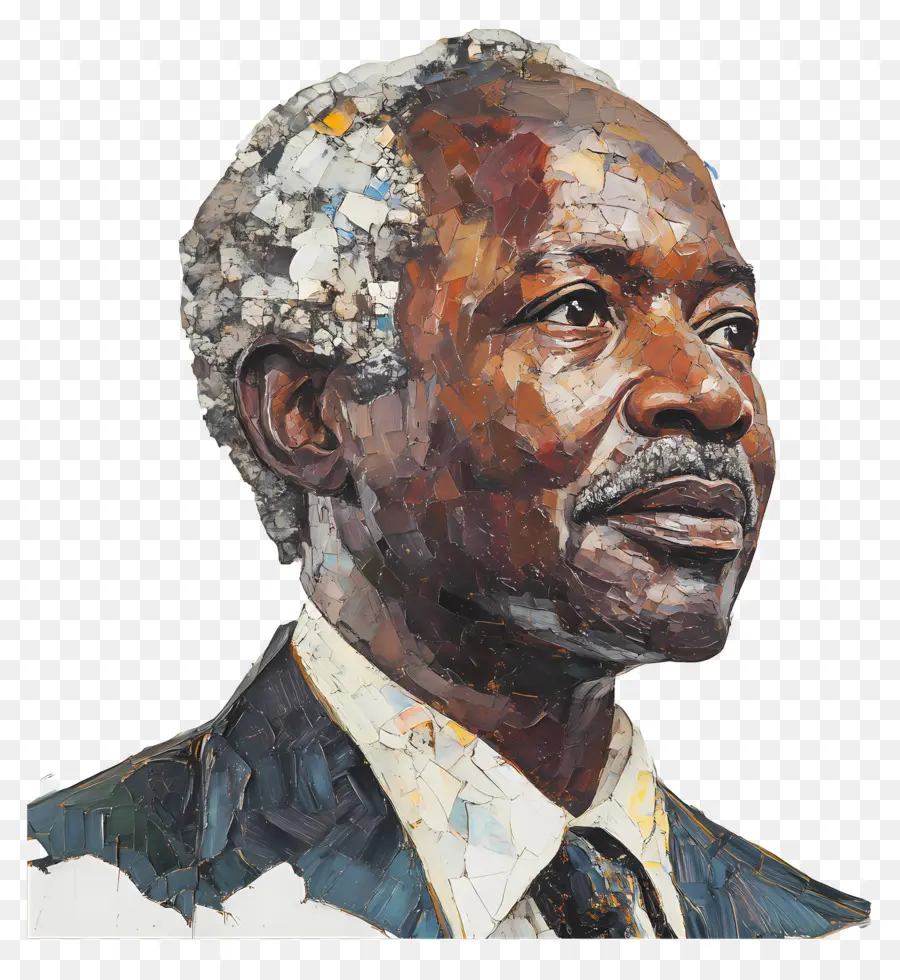 Júlio Nyerere，Pintura De Retrato PNG