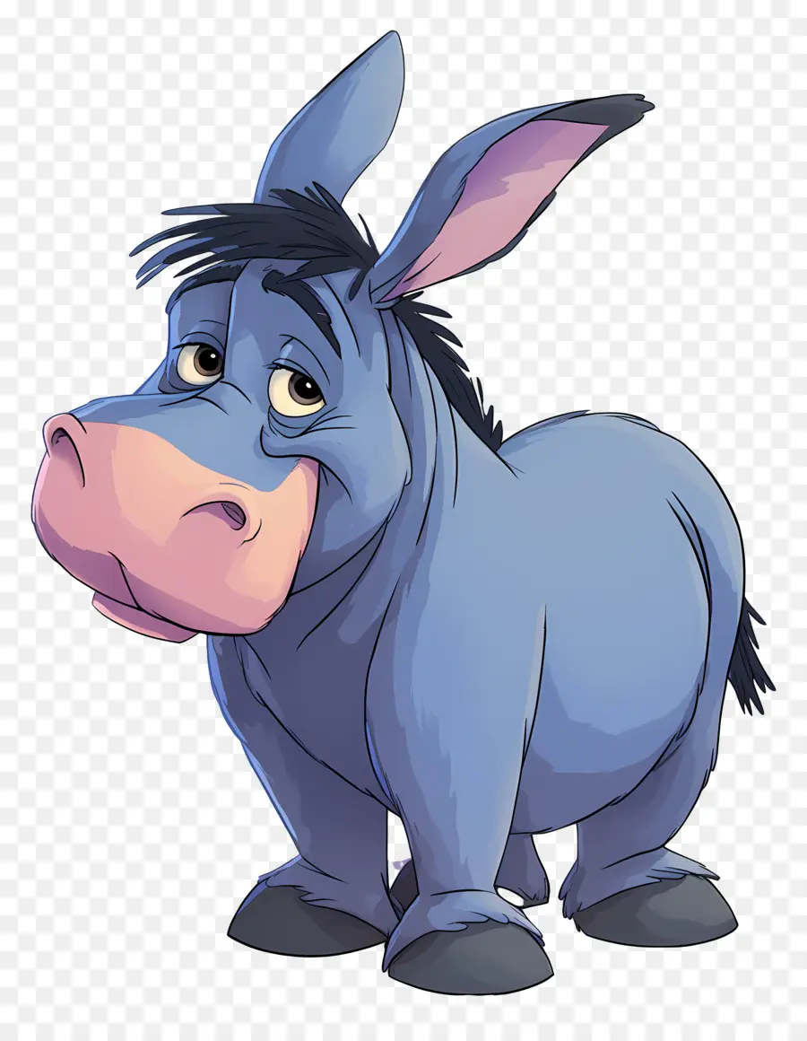 Bisonho，Burro Azul PNG