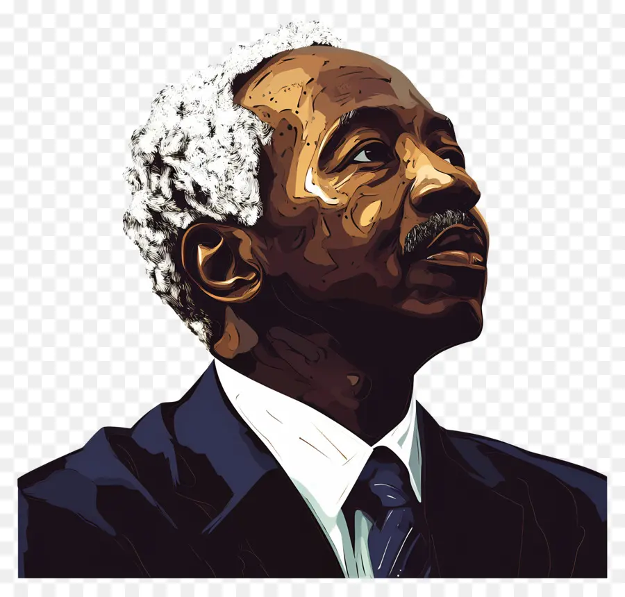 Júlio Nyerere，Homem Idoso Vetor PNG