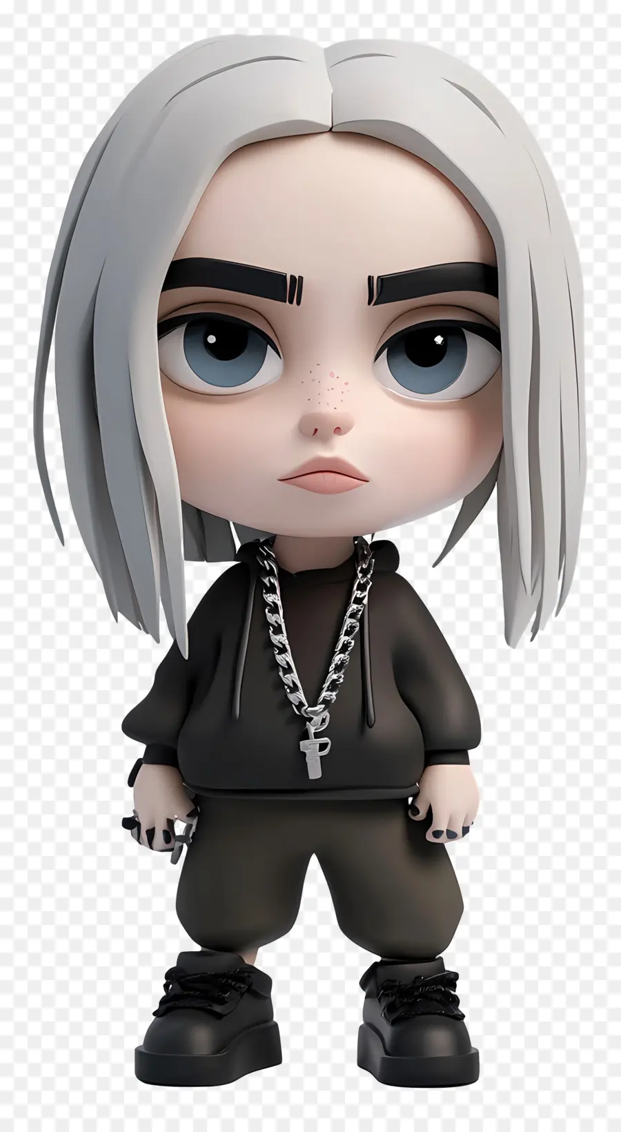 Billie Eilish，Personagem Chibi PNG