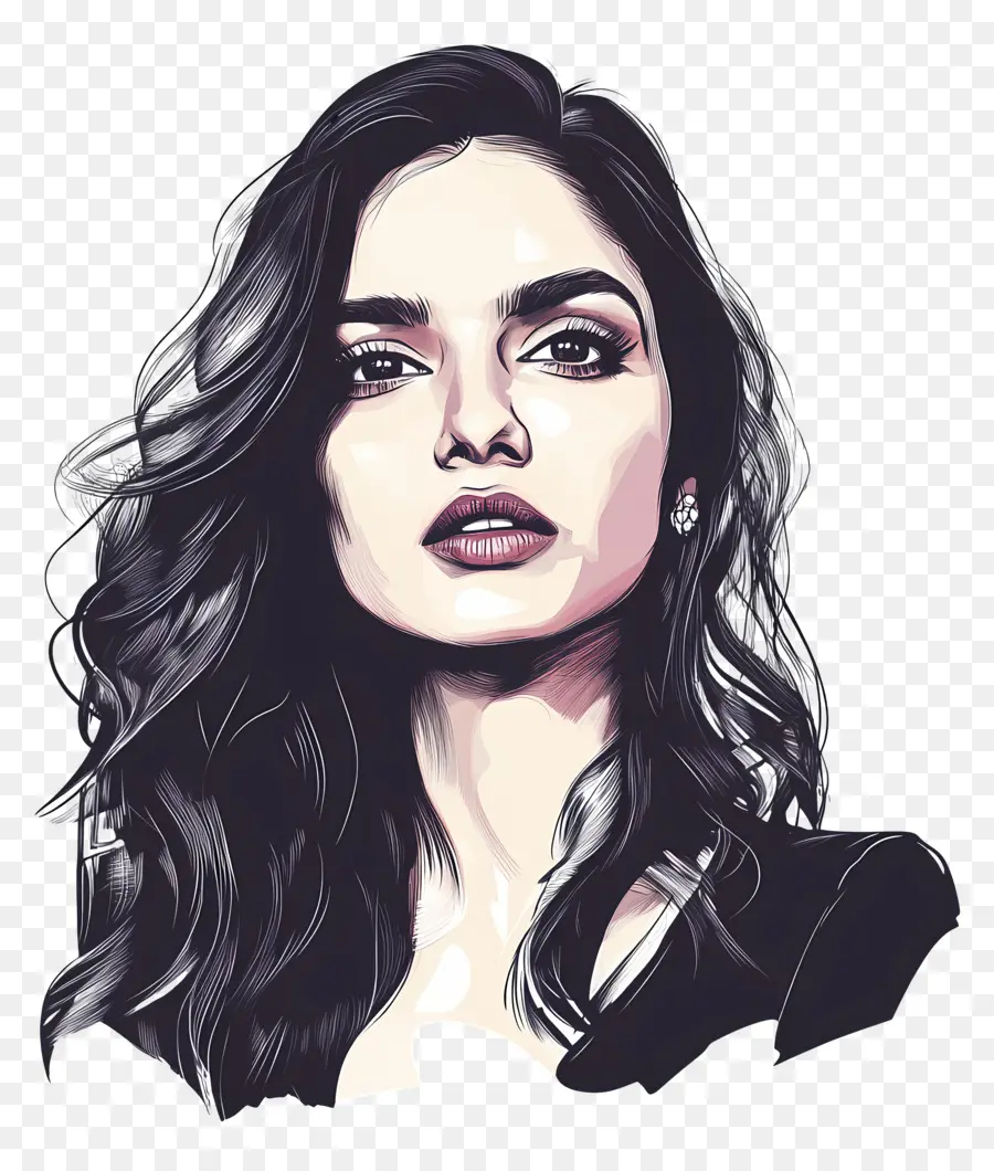 Deepika Padukone，Mulher Ilustrada PNG