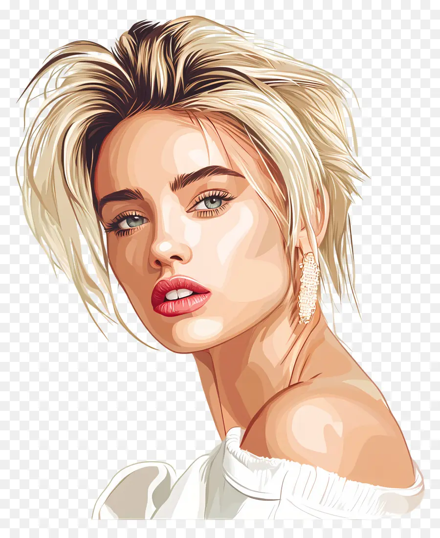 Miley Cyrus，Retrato De Mulher PNG