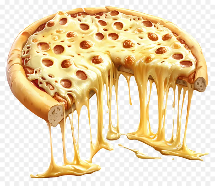 Puxar Queijo，Pizza De Queijo Com Azeitonas PNG