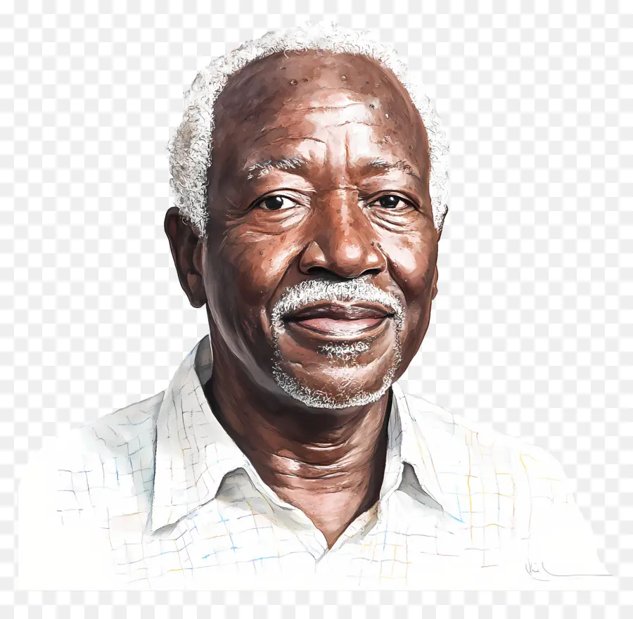 Júlio Nyerere，Desenho De Retrato PNG