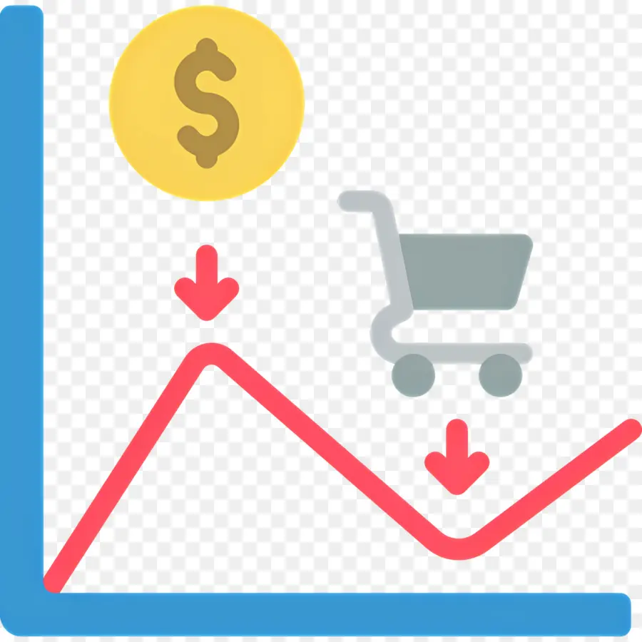 Mercado De Ações，Gráfico Declinante PNG