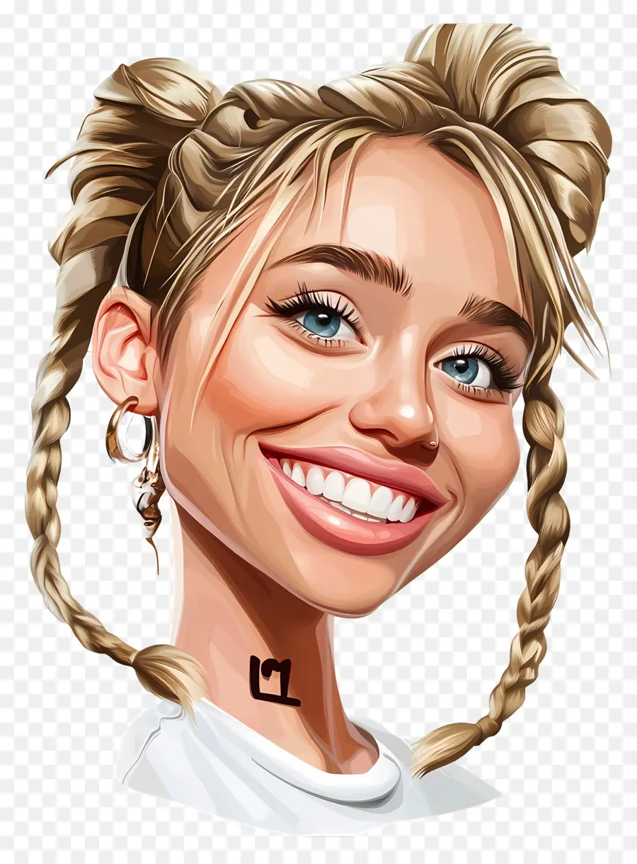 Miley Cyrus，Menina Sorridente PNG