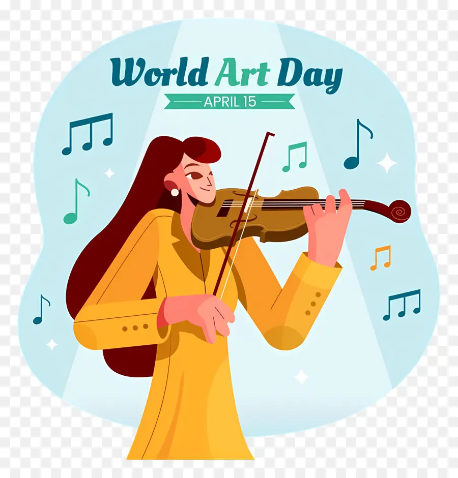 Dia Mundial Da Arte，Violino PNG